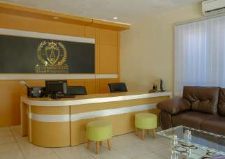 Area resepsionis pelatihan Pacific Marine School